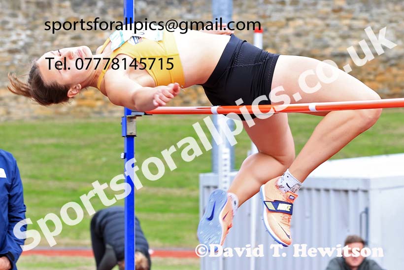 Womens Heptathlon High Jump, 2024 EAP International Combined events, Hewcham, Northumberland.  Photo: David T. Hewitson/Sports for All Pics
